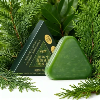 Usman Grass & Platycladus Shampoo Bar Hair Growth Natural Hair Loss Treat Strengthens Roots Control Oil Cleanses Scalp Soap NEW