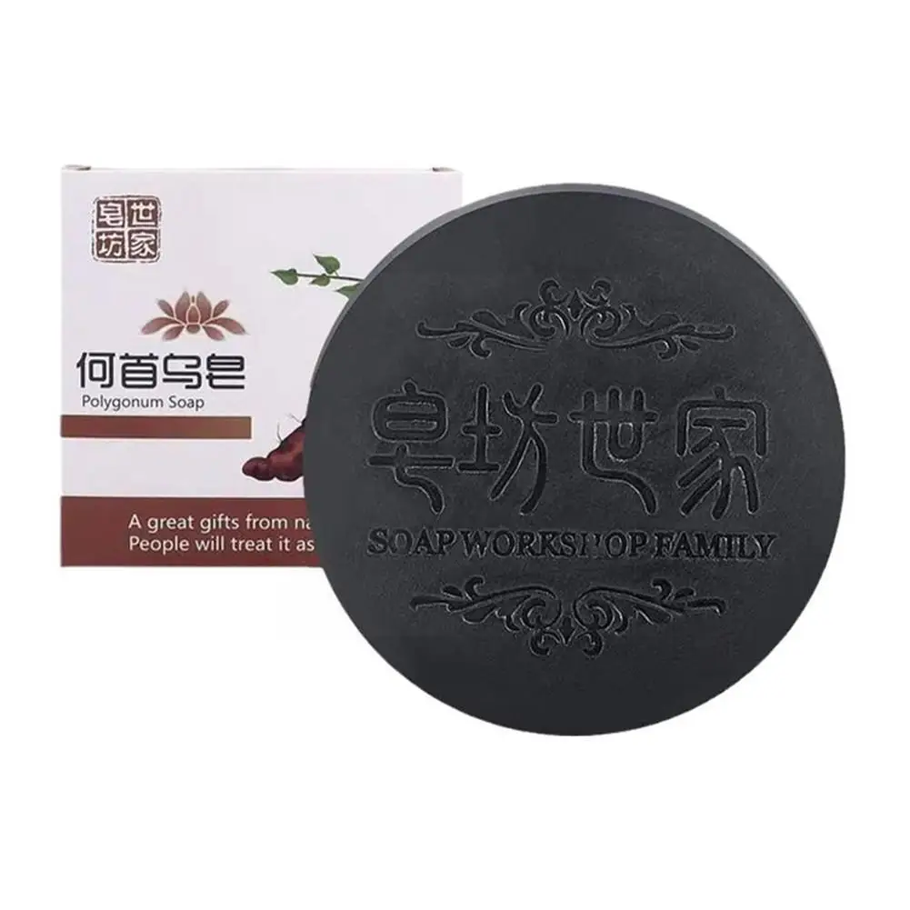 100g Natural Polygonum Multiflorum Hair Soap Polygonum Multiflorum Shampoo And Conditioner Bar - Image 3