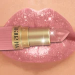 Pearlescent Pink Glitter Velvet Lipstick Metallic Waterproof Long Lasting Matte Shimmer Diamond Lipstick Women Makeup Cosmetic