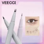 VEECCI Liquid Eyebrow Lower Eyelash Eyeline Aegyo-sal Pencil 2 Forks Multifunctional Pen Waterproof Natural Eyes Beauty Tool