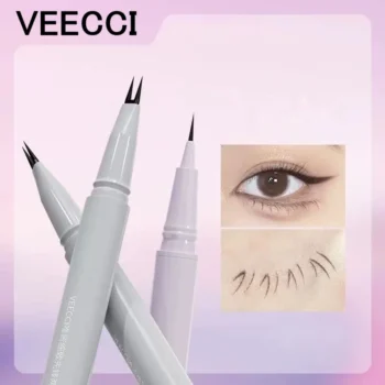 VEECCI Liquid Eyebrow Lower Eyelash Eyeline Aegyo-sal Pencil 2 Forks Multifunctional Pen Waterproof Natural Eyes Beauty Tool