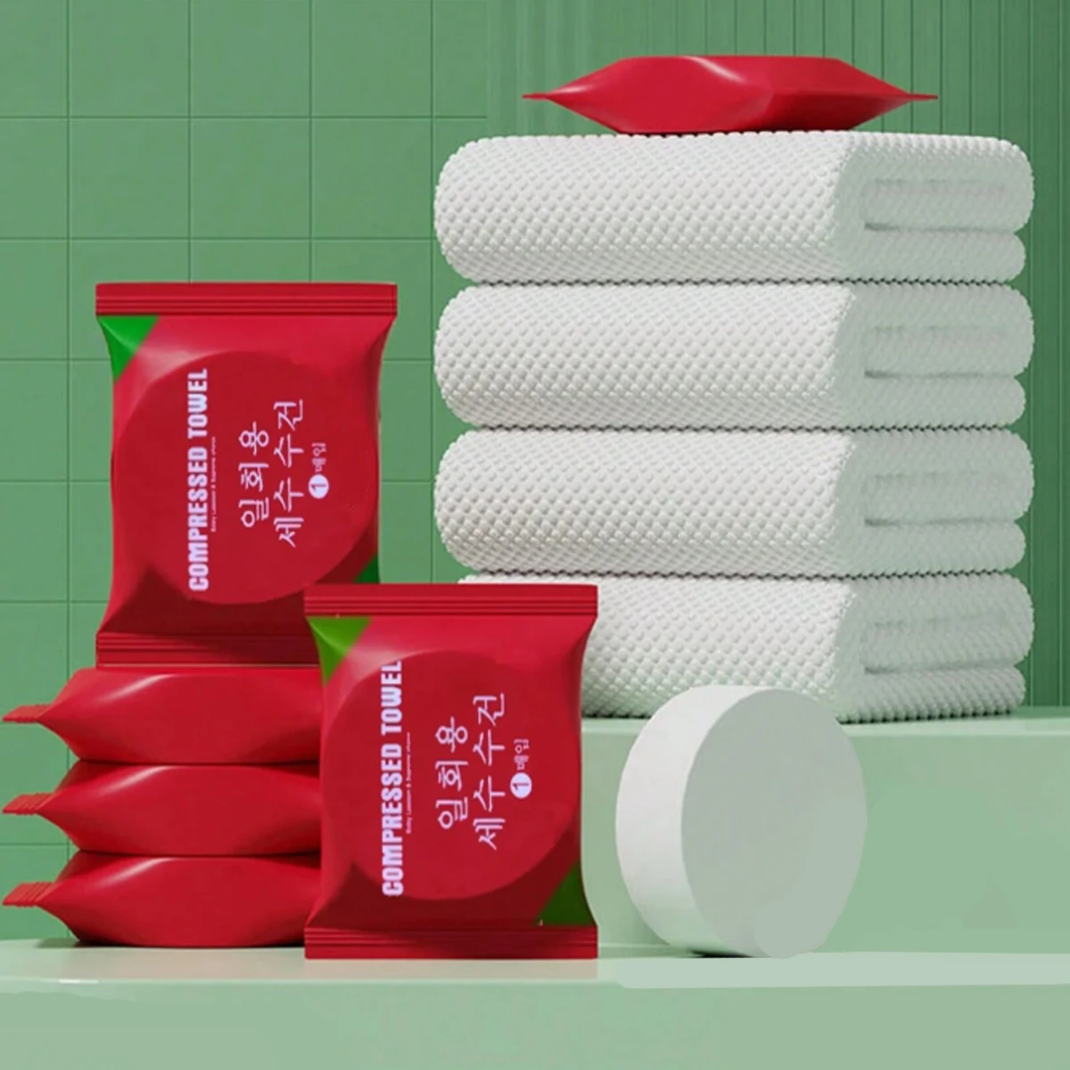 Disposable Compressed Towel With Increased Thickness Compression Water Absorption And No Shedding Of Hair Portable Towel For Tra