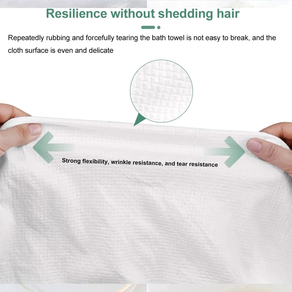 Disposable Compressed Towel With Increased Thickness Compression Water Absorption And No Shedding Of Hair Portable Towel For Tra - Image 2